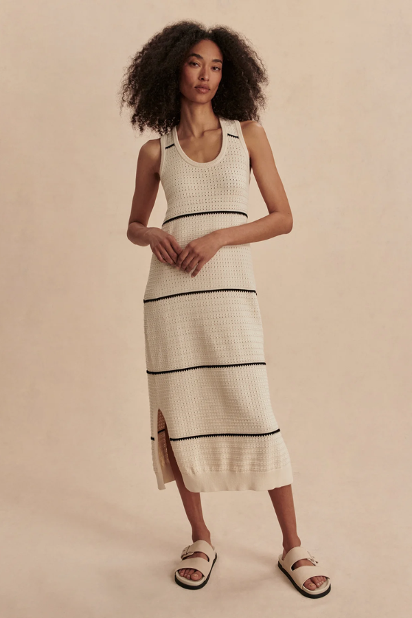 Scott Scoop Neck Midi Dress-Birch