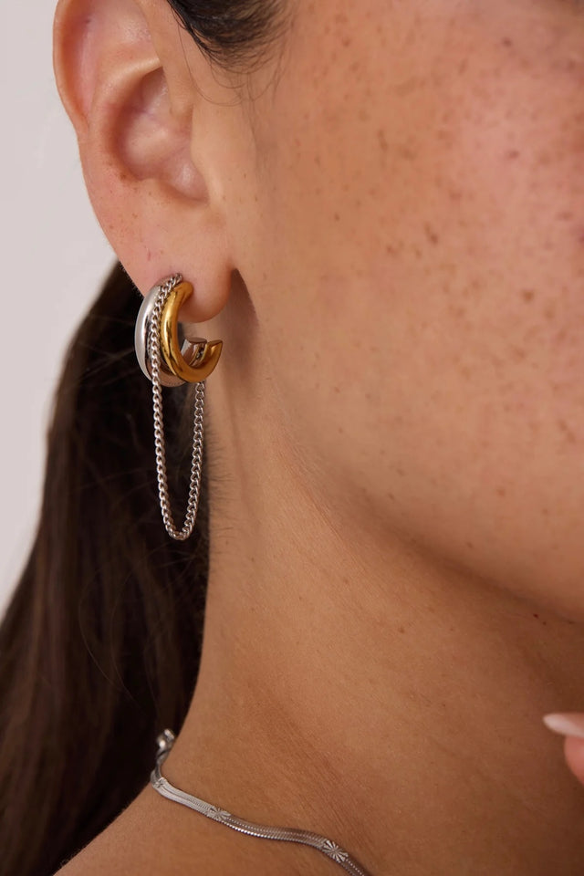 Tassara Mixed Metals Earrings