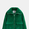 Genz Faux Fur Jacket - Dark Green