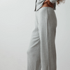 Sweater Rib Simple Pant - Heather Grey