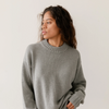 Cotton Cashmere Sweater - Heather Grey