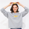 The Oversized Bagel Sweatshirt - Heather Grey