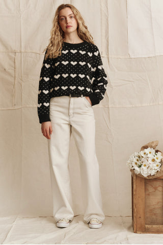 The Heart Crew - Black with Pearl