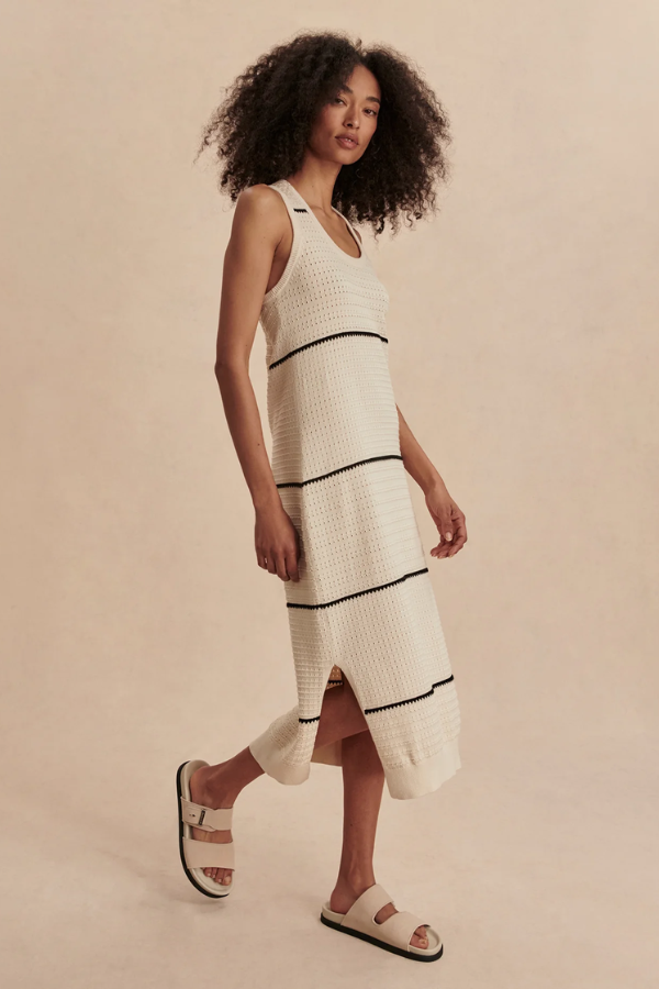 Scott Scoop Neck Midi Dress-Birch