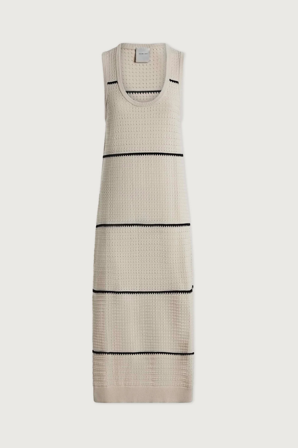 Scott Scoop Neck Midi Dress-Birch