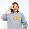 The Oversized Bagel Sweatshirt - Heather Grey