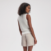 Ferns Open Knit Tank-Snow White