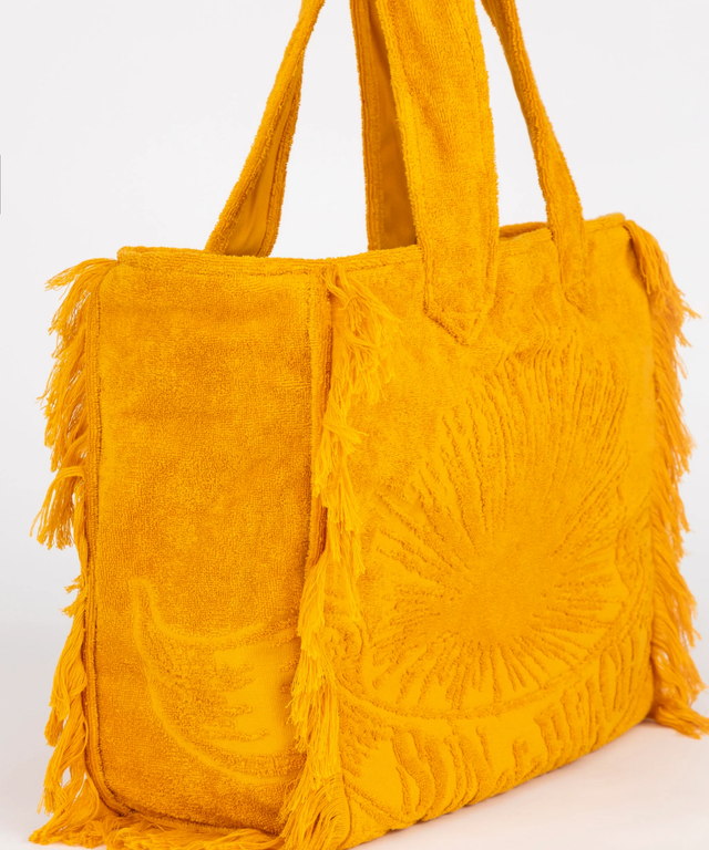 Terry Tote Beach Bag-Sunflower