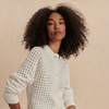 Bettina Textured Knit Jacket-Snow White