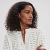 Bettina Textured Knit Jacket-Snow White