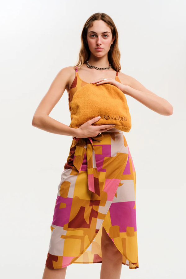 Large Waterproof Luna Pouch-Sunflower