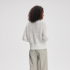 Bettina Textured Knit Jacket-Snow White