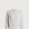 Bettina Textured Knit Jacket-Snow White