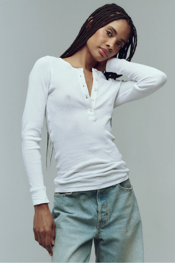 Rib Henley - White