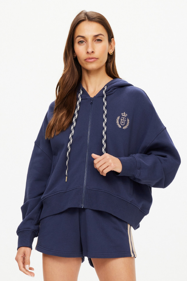 Cascade Jude Crop Hoodie - Navy