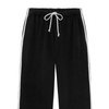 Eco-Terry Stripe Crop Pant - Jet