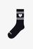 Heart Logo Crew Socks - Black with White
