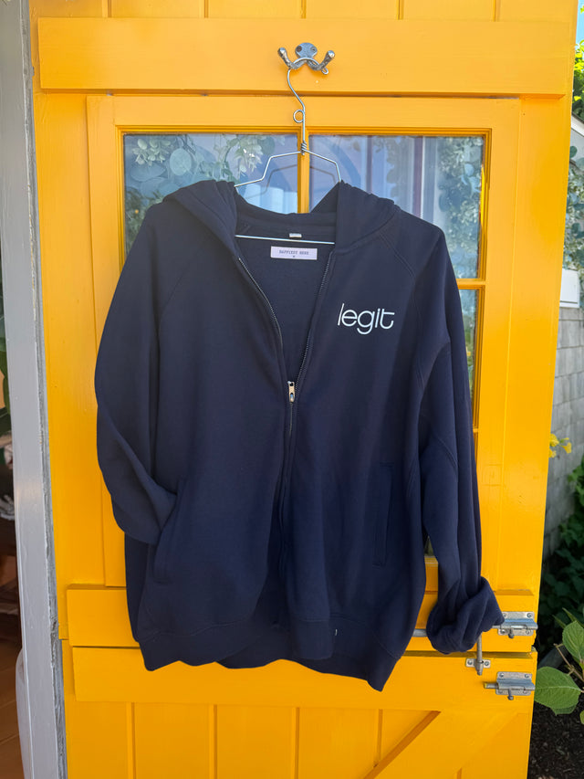 Happiest on Nantucket Hoodie - Navy