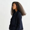 Iskra Fringed Jacket - Navy