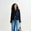 Iskra Fringed Jacket - Navy