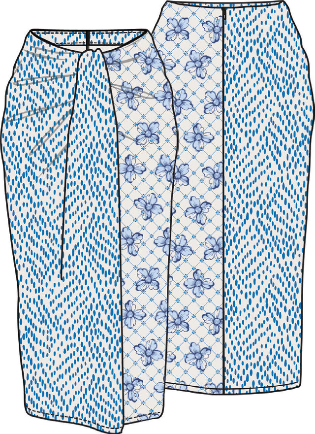 LUNA TIE FRONT SKIRT