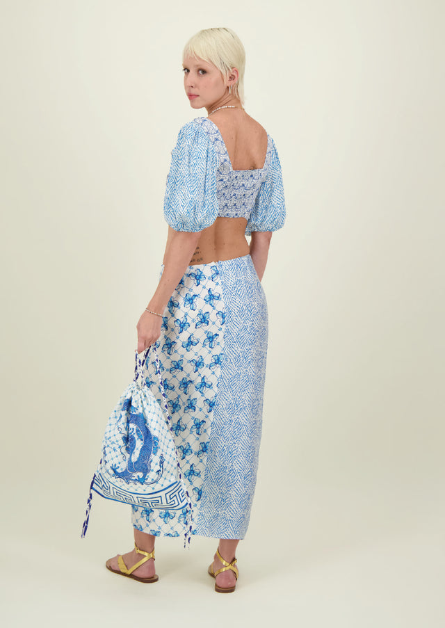 LUNA TIE FRONT SKIRT