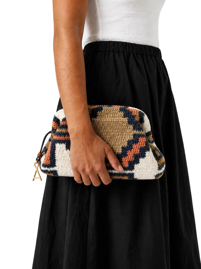 Virginia Half Diamond Bilum Clutch