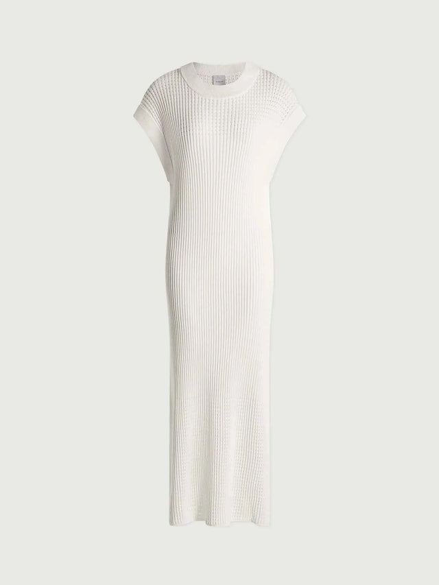 Cheston Relaxed Knit Dress - White