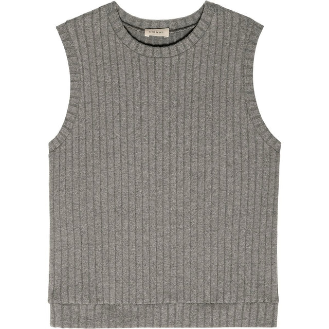 Donni Rib Tank- Grey