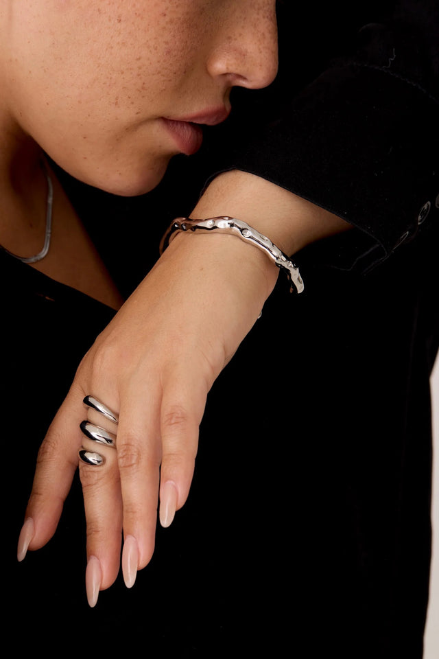 Jorja Silver Bangle