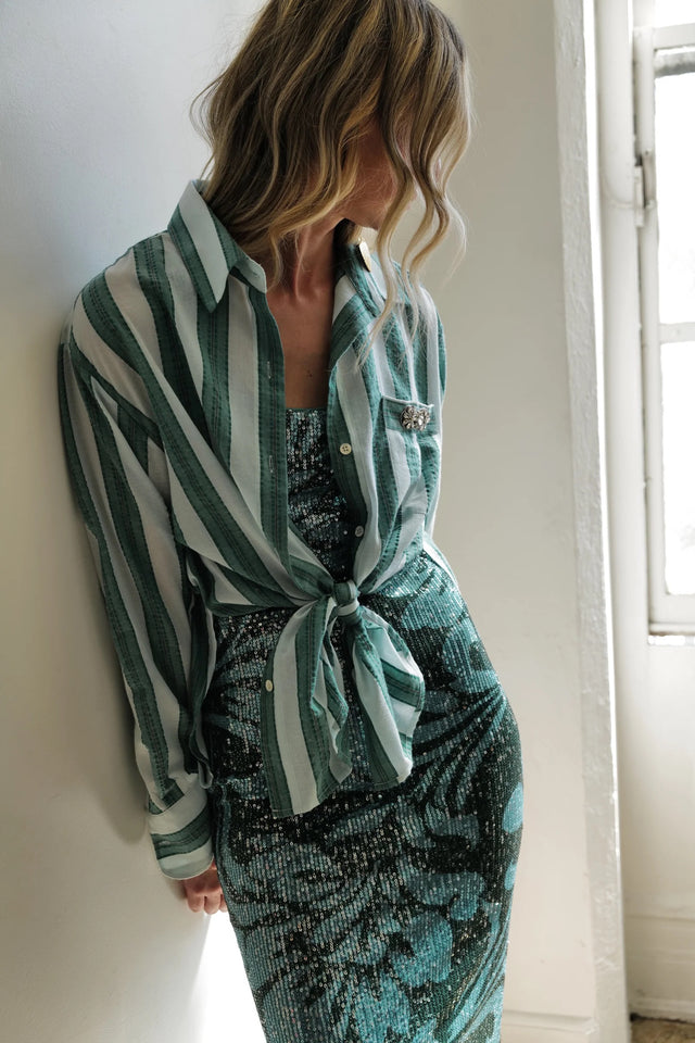 Broach Shirt- Matcha