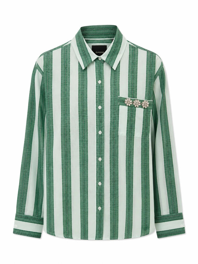 Broach Shirt- Matcha