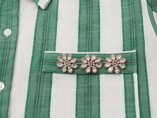 Broach Shirt- Matcha