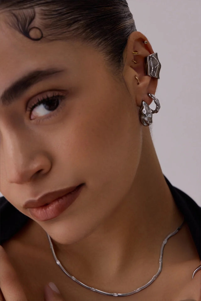 Maddox Silver Earrings