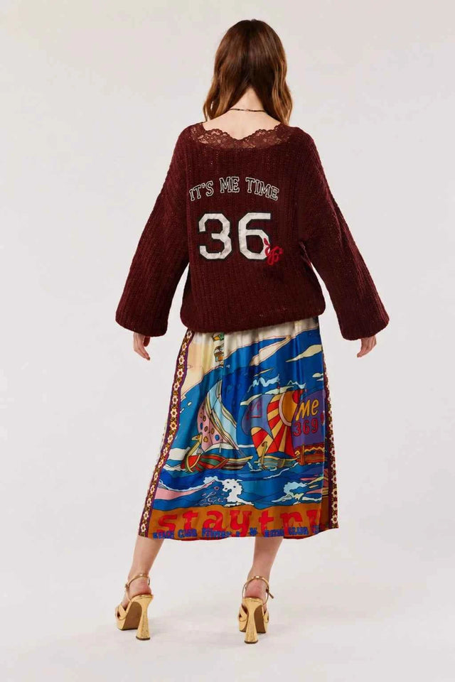 Vanessa Nautical Midi Skirt