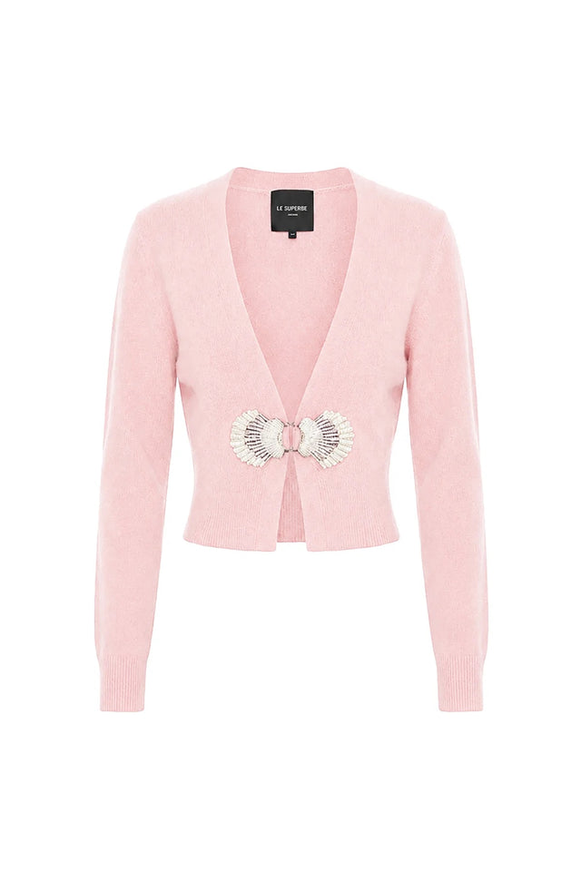 Cashmere Pismo Beach Cardigan in Pink