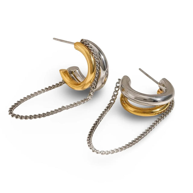 Tassara Mixed Metals Earrings