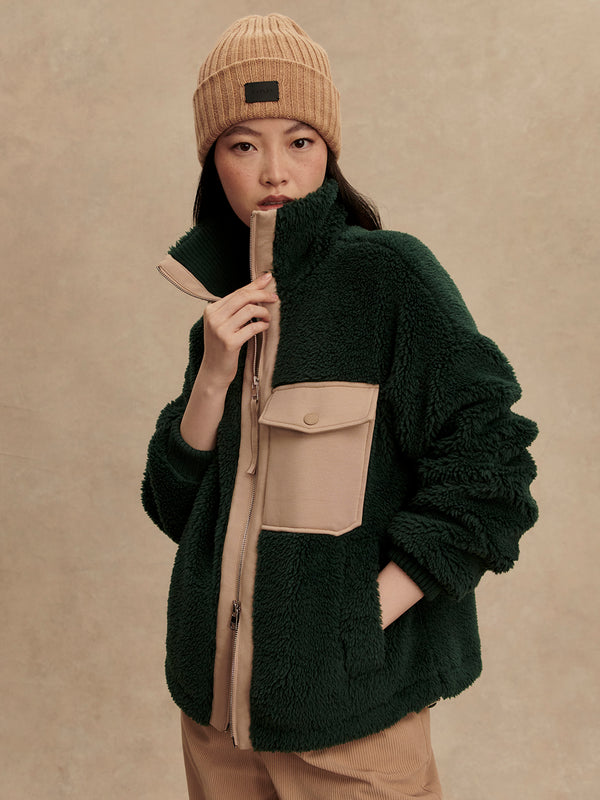 Lowell Sherpa Jacket - Pine