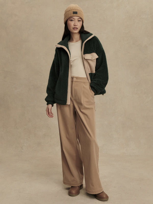 Lowell Sherpa Jacket - Pine