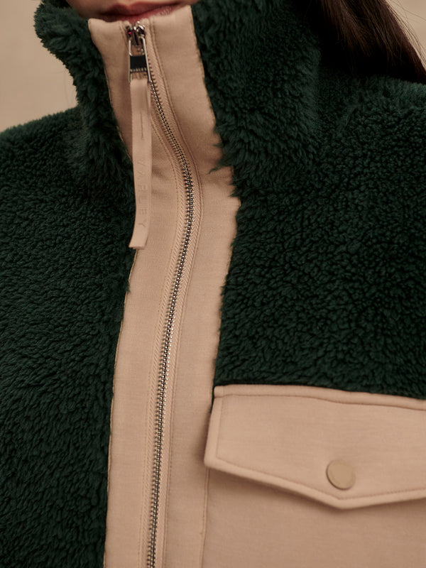 Lowell Sherpa Jacket - Pine