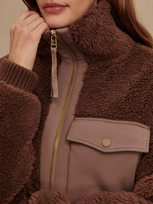Lowell Sherpa Jacket - Carafe