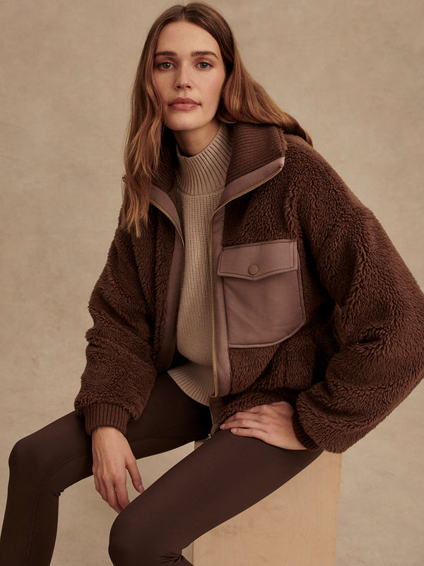 Lowell Sherpa Jacket - Carafe